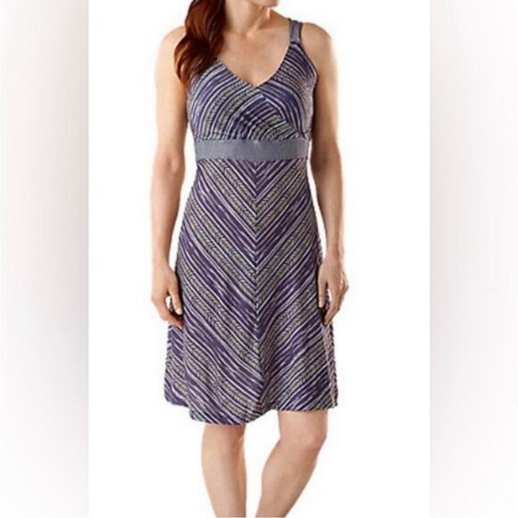 Smartwool Purple and White Midi Dress - Picture 2 of 11